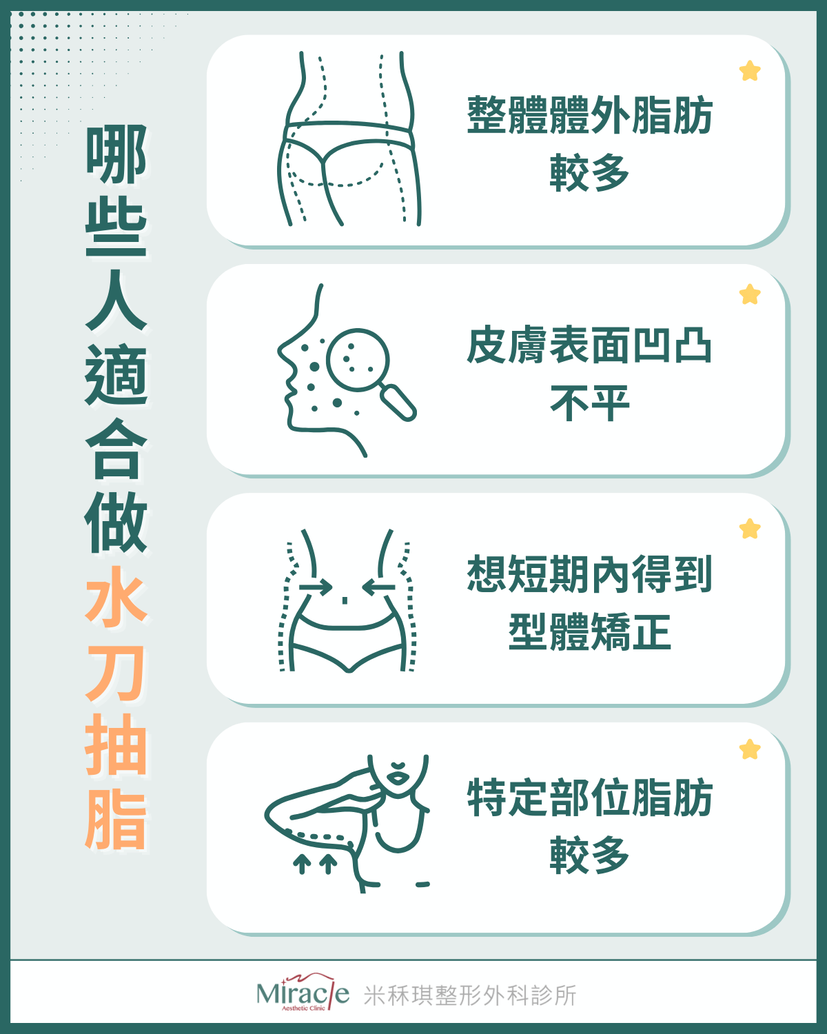 哪些人需要做水刀抽脂