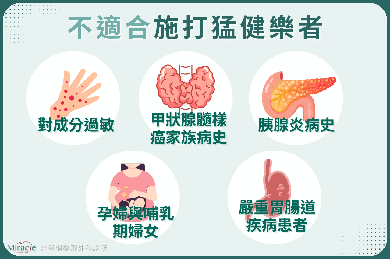 猛健樂「不適合」施打對象